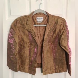 🔥🔥Chanel Twilight Shimmer Silk Jacket. Sz S